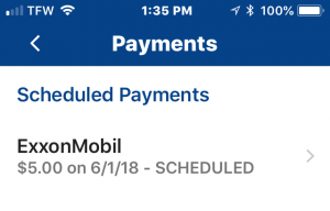 scheduled payments