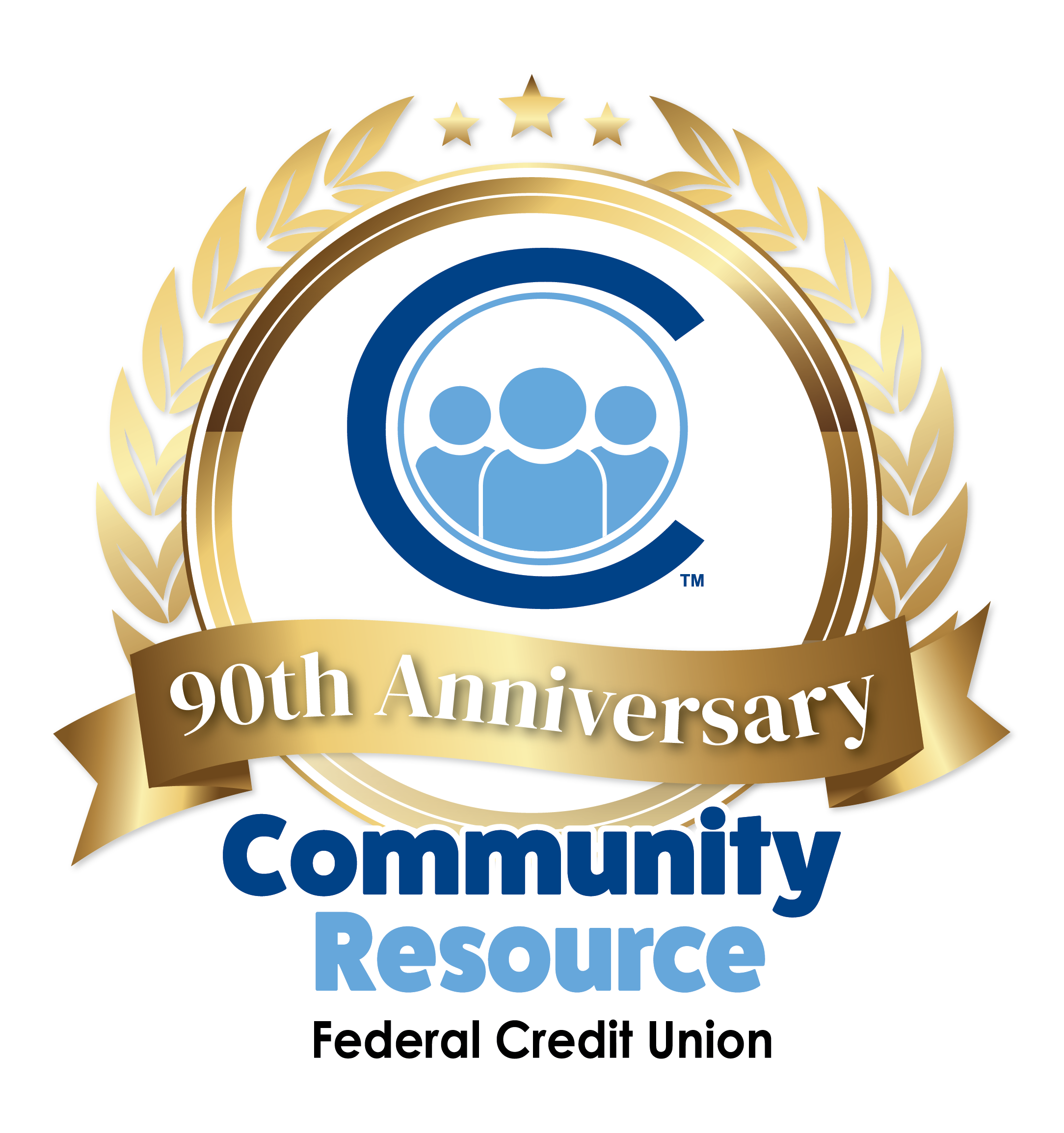 CRFCU 90th Anniversary Logo vFinal Logo 2