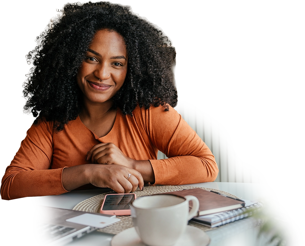 slide 2 woman hover cutout