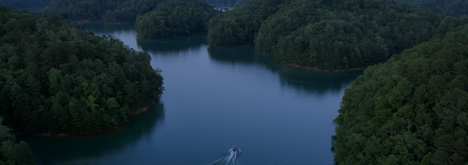 Aerial View of a Lake