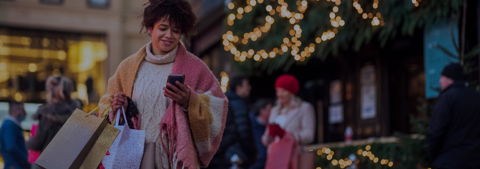 Woman Holiday Shopping